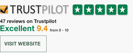 Trust Pilot Reviews - Excellent 9.4/10